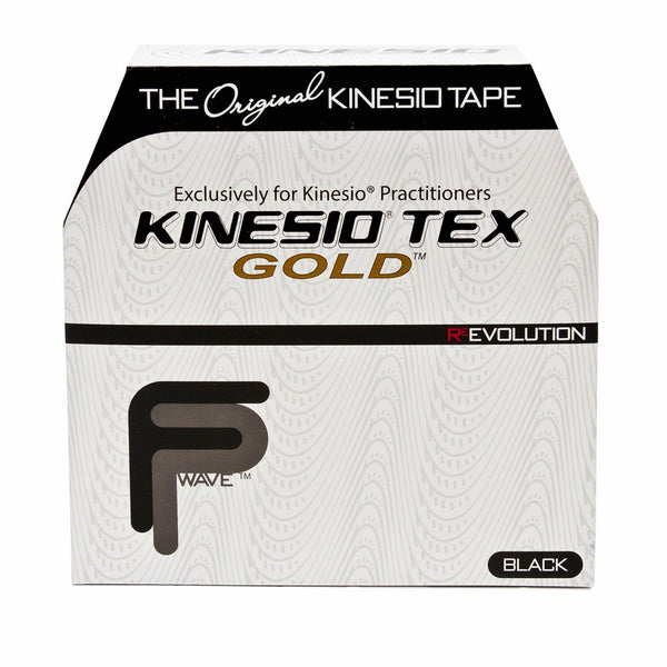 2" Kinesio Tex Gold W/R Black FP Bulk