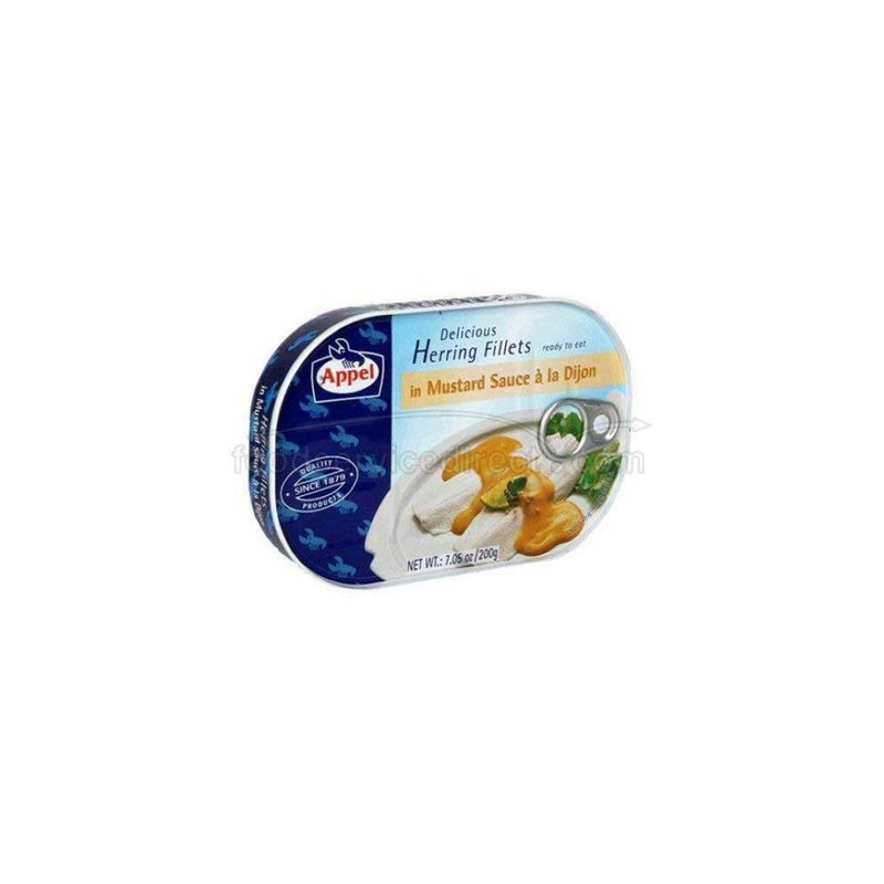 Appel delicious herring fillets in mustard sauce a la dijon ready to eat 7.05 oz Tin