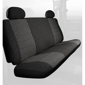 Fia OE32-40 CHARC Custom Fit Rear Seat Cover Bench Seat - Tweed, (Charcoal)