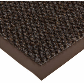 Notrax 136 Polynib Entrance Mat, for Lobbies and Indoor Entranceways, 4' Width x 8' Length x 1/4" Thickness, Brown