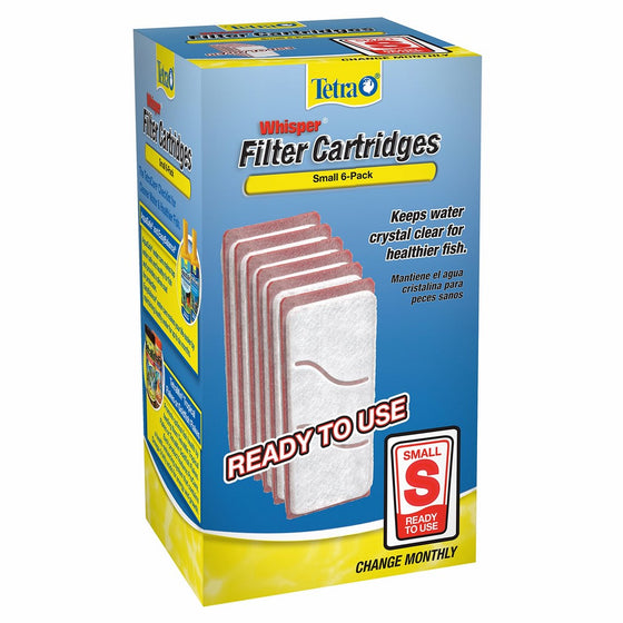 Tetra Whisper Replacement Carbon Filter Cartridges Small, 6 ct