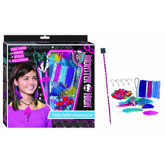 Monster High Freaky Feathers Accessory Kit for Jewelry & Hair Extensions