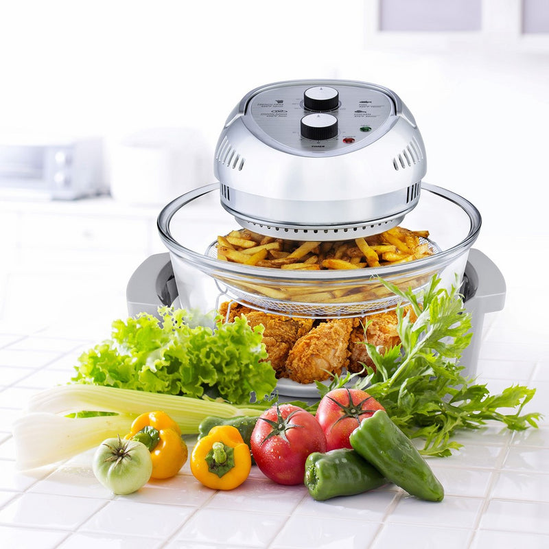 Big Boss Oil-less Air Fryer, 16 Quart, 1300 watt, Silver
