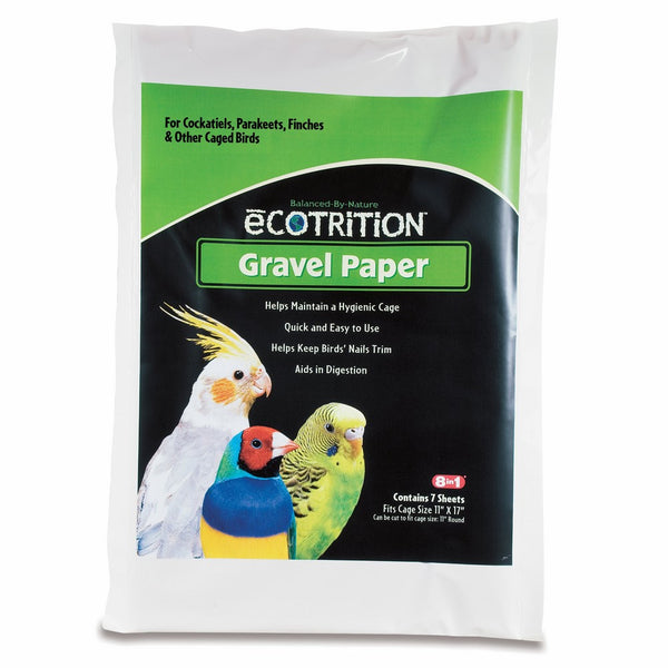 Ecotrition Gravel Paper for Birds, 11 by 17-Inch, 7-Count (C354)