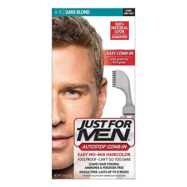 Just For Men AutoStop Men's Comb-In Hair Color, Dark Blond