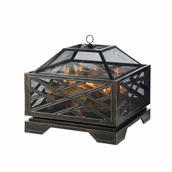 Pleasant Hearth Martin Extra Deep Wood Burning Fire Pit, 26-Inch