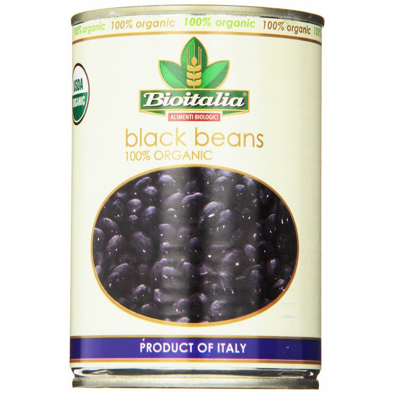 Bioitalia Black Beans, 14 Ounce (Pack of 12)