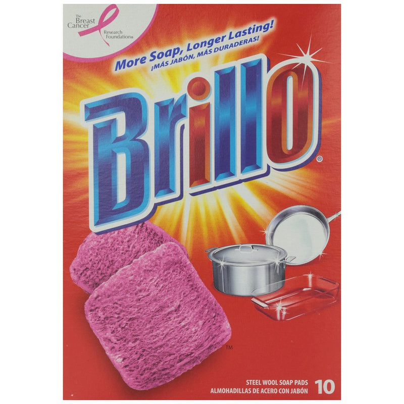 Brillo Steel Wool Soap Pad, 10 ct