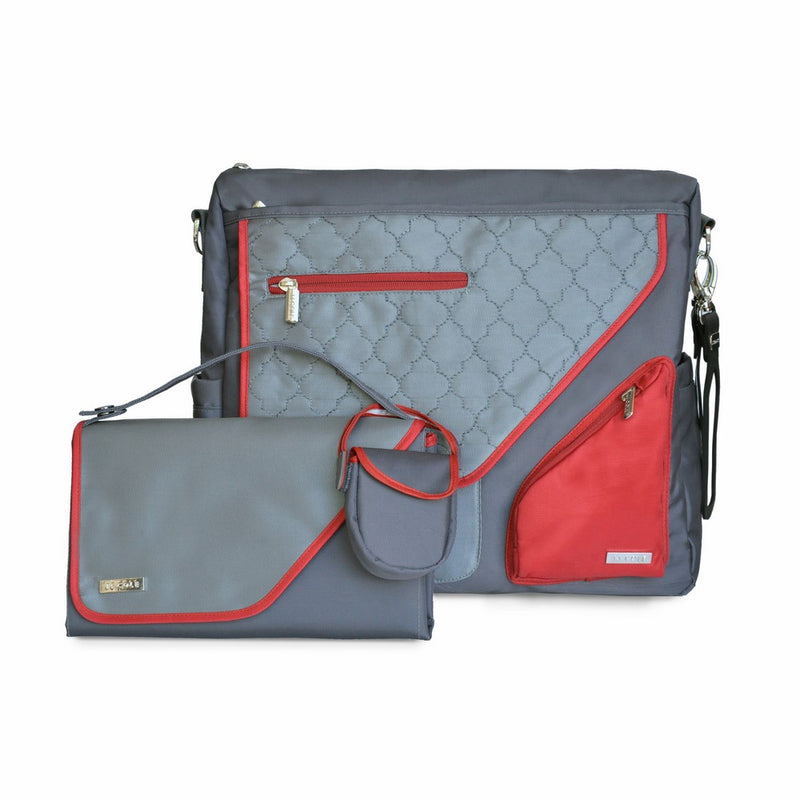 JJ Cole Metra Diaper Bag, Crimson Arbor