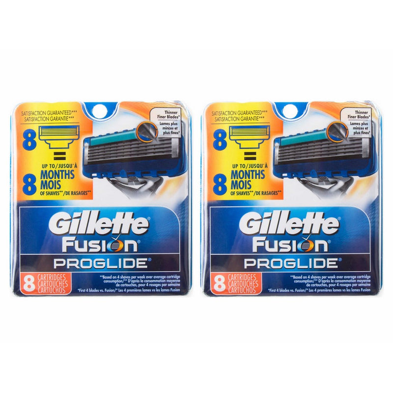 Gillette Fusion ProGlide Manual Razor Replacement Cartridge-16 Count ( 2 Packs of 8)