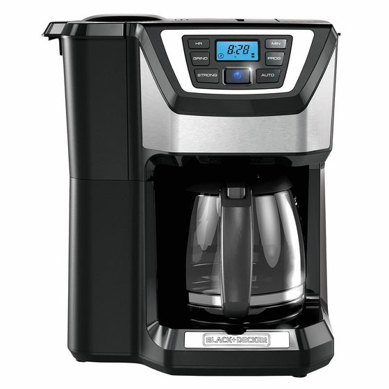 BLACKDECKER 12-Cup Mill and Brew Coffeemaker, Black, CM5000B