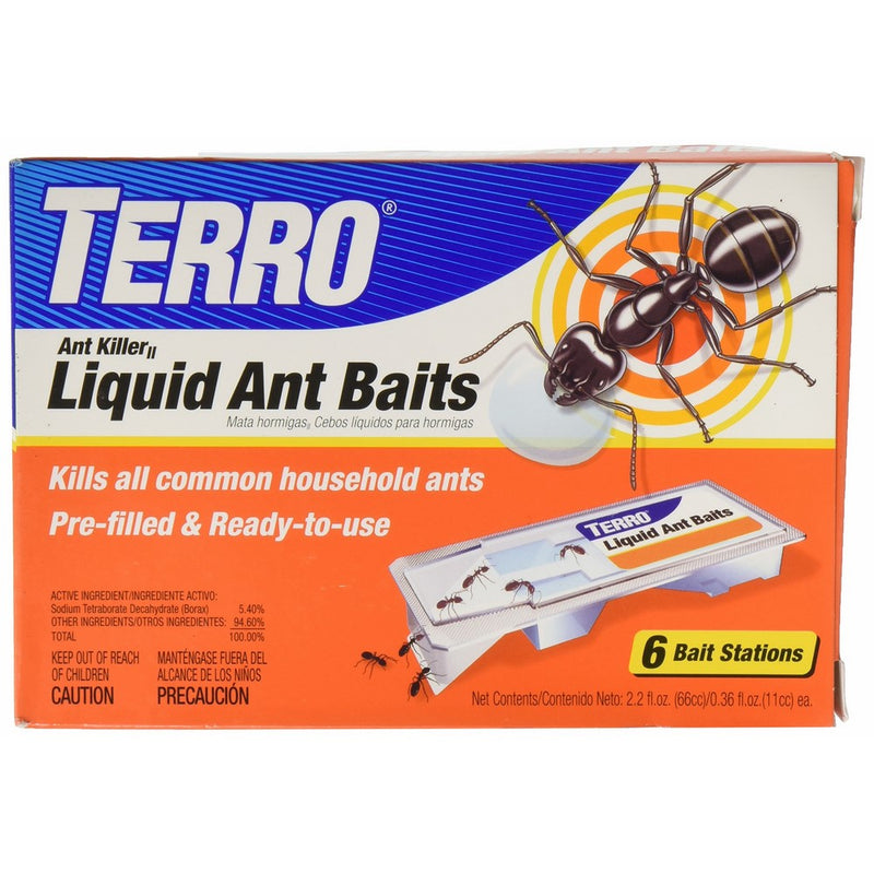 Terro Liquid Ant Killer Baits(6 Bait Stations Net Contents 2.2fl.oz/0.36fl.oz)