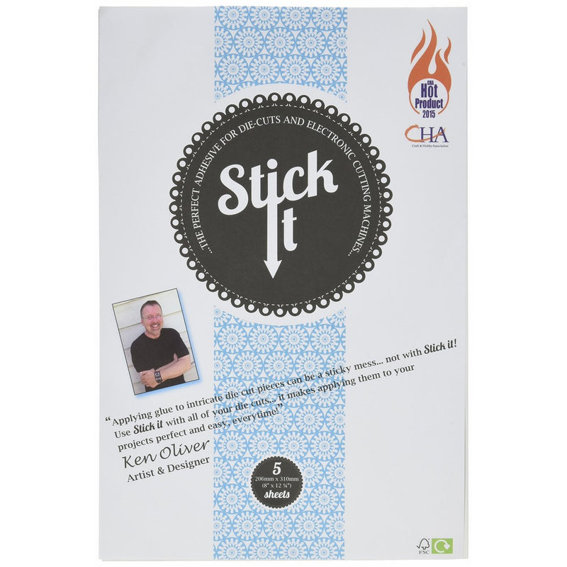 Stick It SK310Adhesive Sheets (5 Pack), 8 x 12.25"