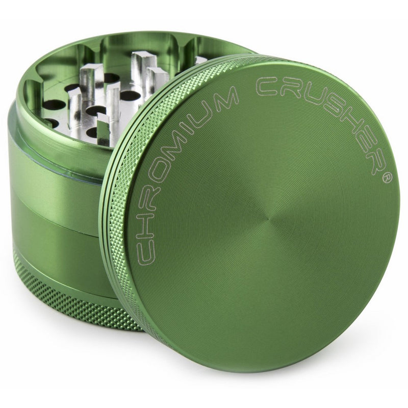 Chromium Crusher 2 Inch 4 Piece Tobacco Spice Herb Grinder - Green