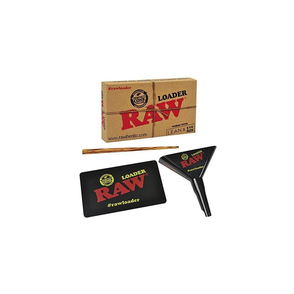 RAW Classic Natural Unrefined Rolling Paper - Cone Loader (Lean & 1 1/4)