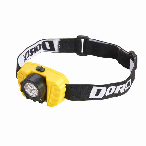 Dorcy 28-Lumen LED Headlight with Swivel Panel with Adjustable Strap, Yellow (41-2099)