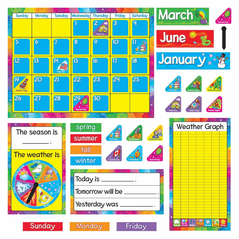 Trend Enterprises Trend Enterprises Year Around Calendar Bulletin Board Set (T-8096)