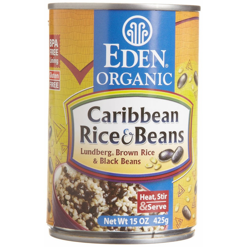 Eden Organic Caribbean Rice & Beans, 15-Ounce Cans (Pack of 12)