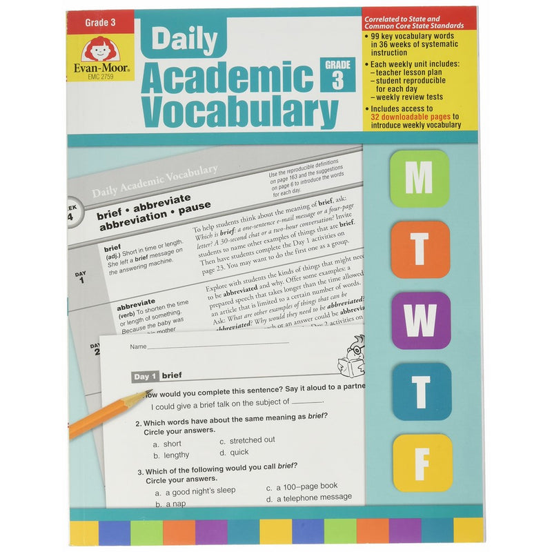 Daily Academic Vocabulary Grade 3