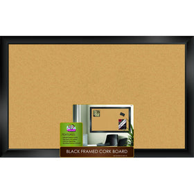 The Board Dudes Black Framed Cork Board 35" X 22"