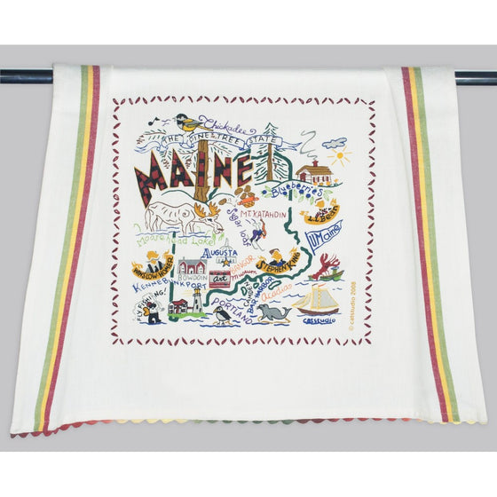 Catstudio Maine Dish Towel - Original Geography Collection Décor 027D(CS)