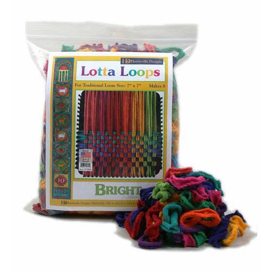 Harrisville Designs 7" Bright Lotta Loops in Assorted Colors - Makes 8 Potholders