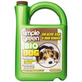 Simple Green Bio Active Stain and Odor Remover 1 Gallon Refill For Pet and Carpet- Non-Toxic, Pet and People Safe