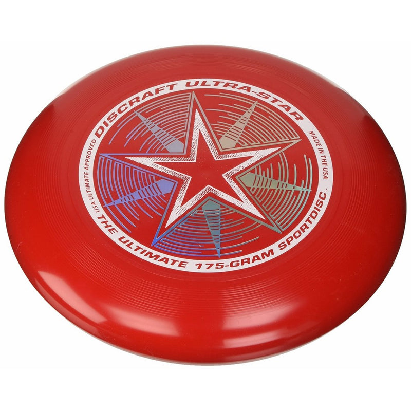 Discraft 175 gram Ultra Star Sport Disc, Red