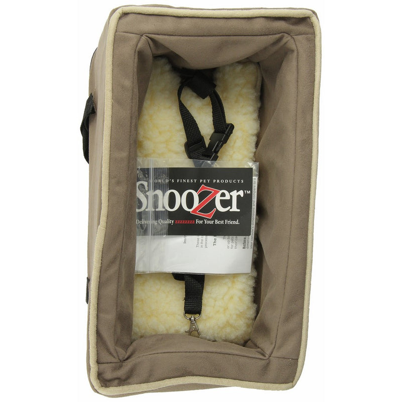Snoozer Luxury Console Pet Car Seat, Small Luxury, Dk Chocolate/Buckskin