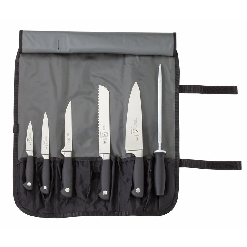 Mercer Culinary Genesis 7-Piece Forged Knife Roll Set