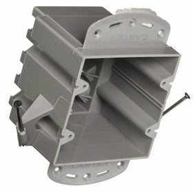 Hubbell-Raco 7848RAC 3-7/8-Inch Deep Non-Metallic Cable Electrical Box with 8 x NMSC Clamps with 2 x Gang, 2 x Captive Nails and Face Mounting Brackets, 4-Inch x 3-1/2-Inch