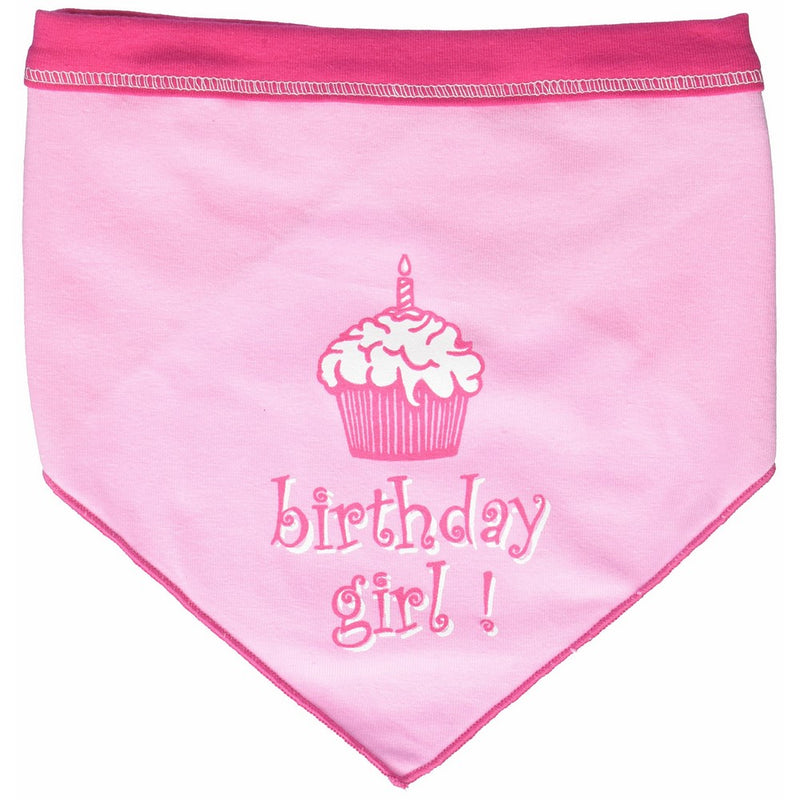 I See Spot's Pet Scarf Bandanna, Birthday Girl, Large, Pink