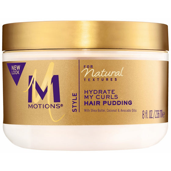 Motions Natural Textures Hair Pudding, With Shea Butter, Coconut and Avocado Oils 8 oz