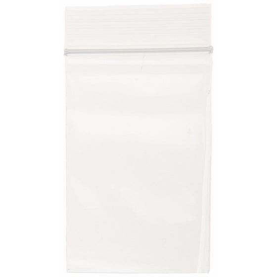 PREMIUM High Quality 2X, 1000 CLEAR Reclosable Zipper Bags 2'' x 3'' - 2 mil thick (50mm x 75mm)