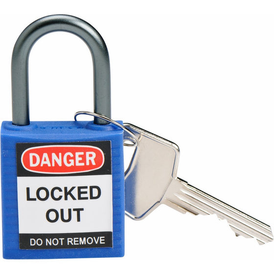 Brady 143156 Compact Safety Lock, Blue