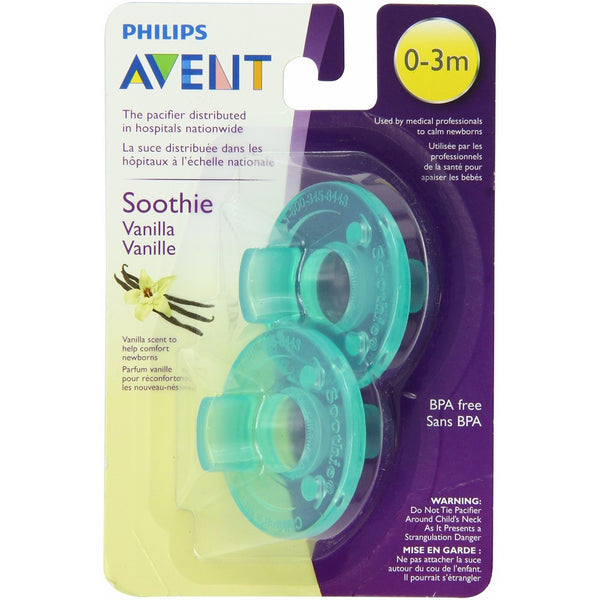 Philips AVENT 2 Piece BPA Free Soothie Pacifier, 0-3 months, Vanilla Scented