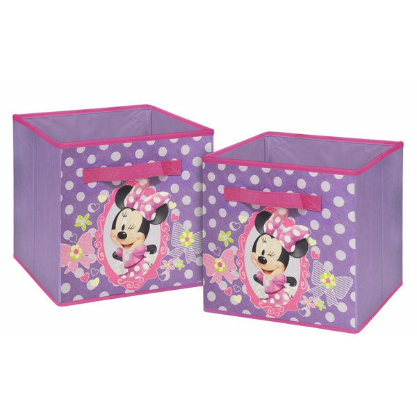 Disney Minnie Mouse Storage Cubes, Set of 2, 10-Inch