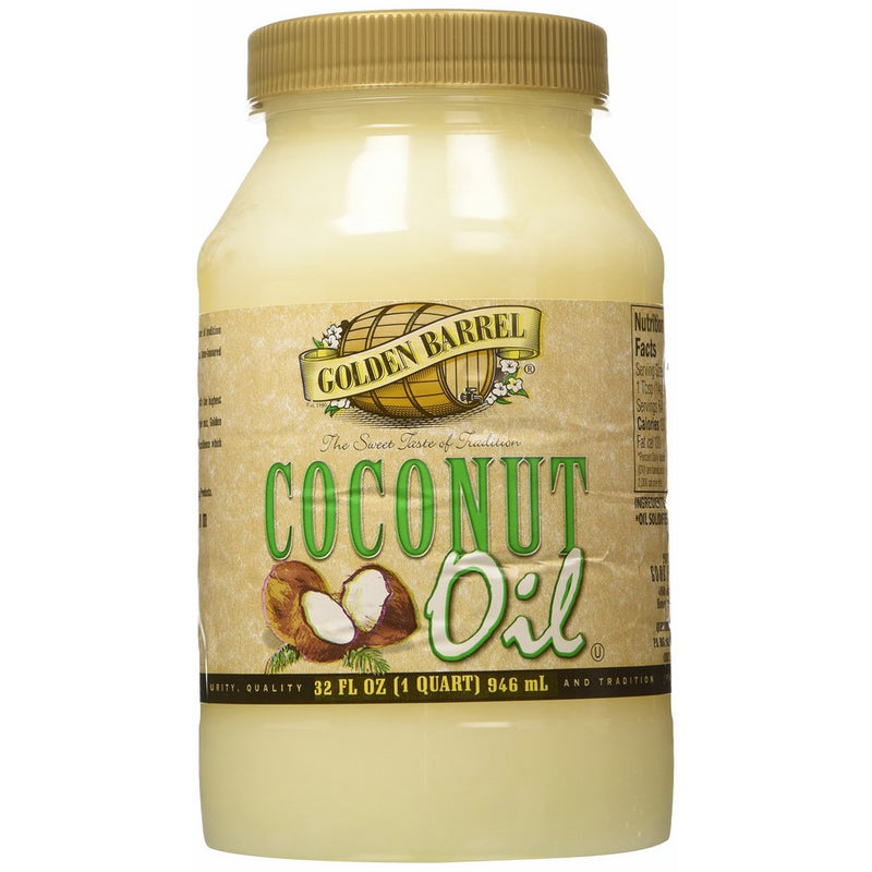 Golden Barrel Coconut Oil, 32 Ounce