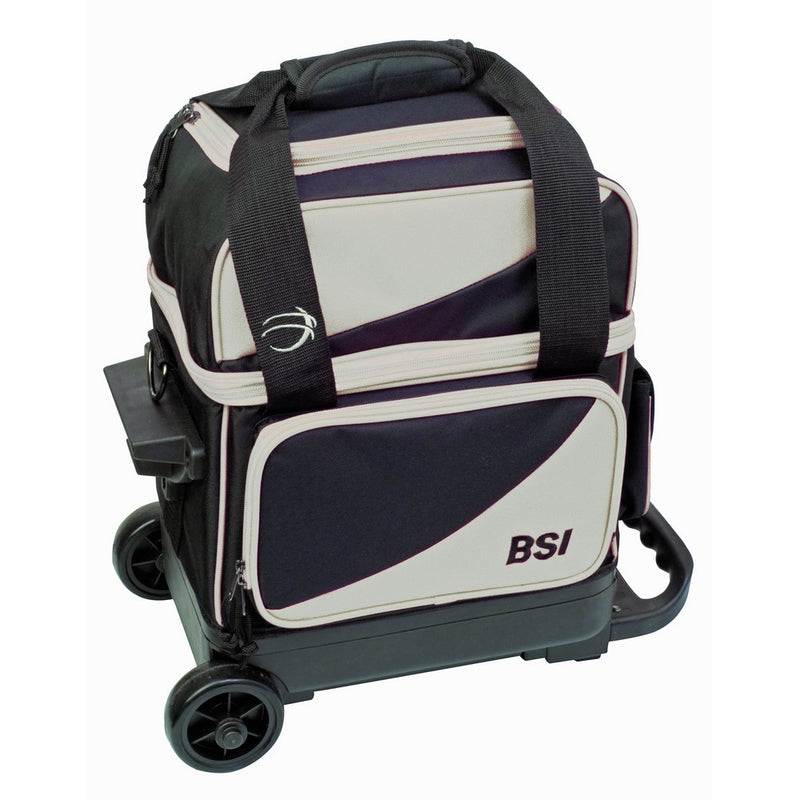 BSI Single Ball Roller Bowling Bag, Black/Grey