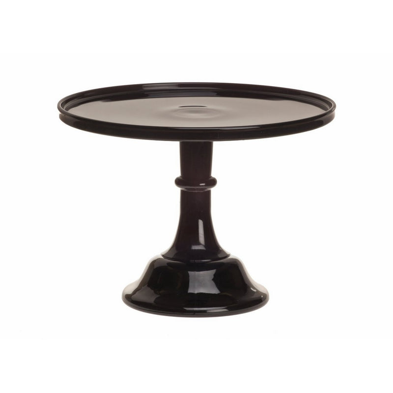 Black Raspberry 12" Glass Cake Stand - By Mosser Glass