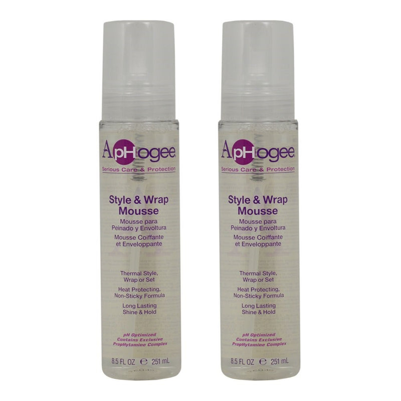 ApHogee Style & Wrap Mousse 8.5oz "Pack of 2"