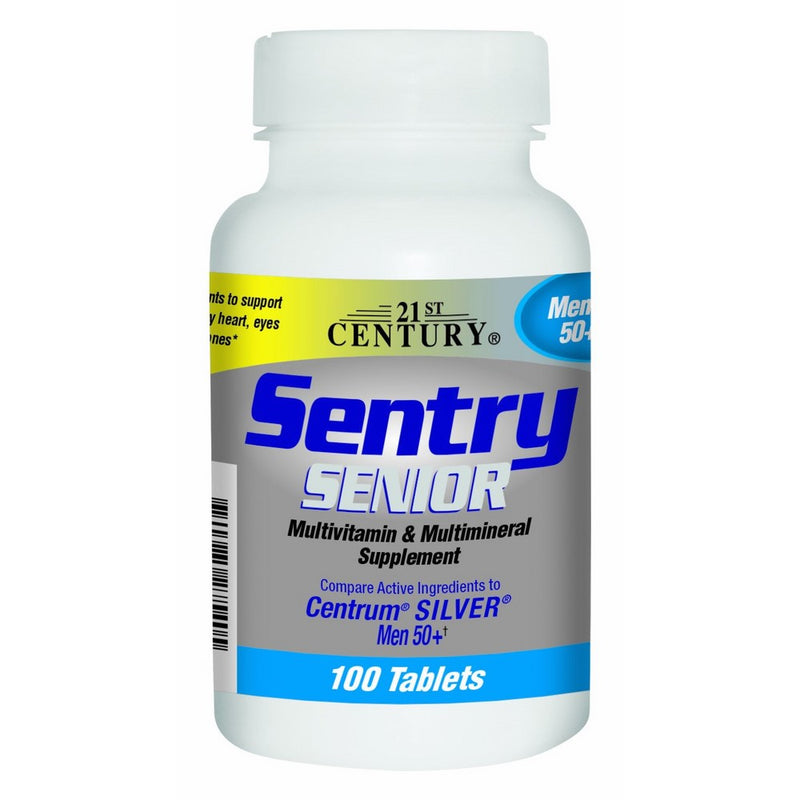 21st Century Sentry Senior Men 50Plus Tablets, 100 Count