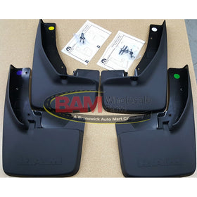 Dodge Ram with Fender Flares Front and Rear Deluxe Molded Splash Guards Mud Flaps