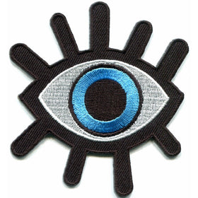 Eye eyeball tattoo wicca occult goth punk retro applique iron-on patch