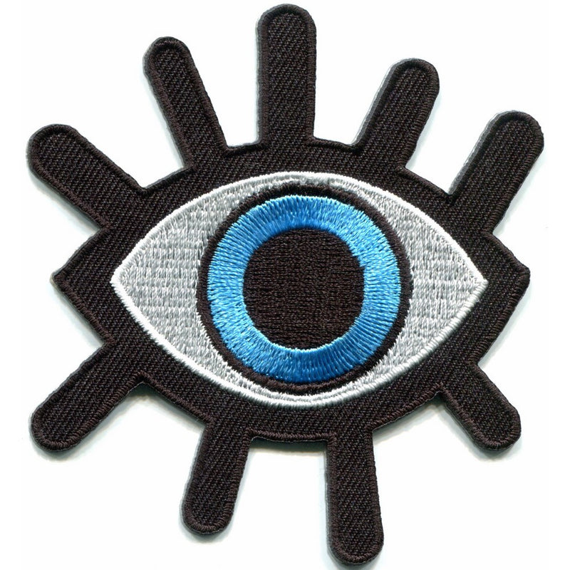 Eye eyeball tattoo wicca occult goth punk retro applique iron-on patch