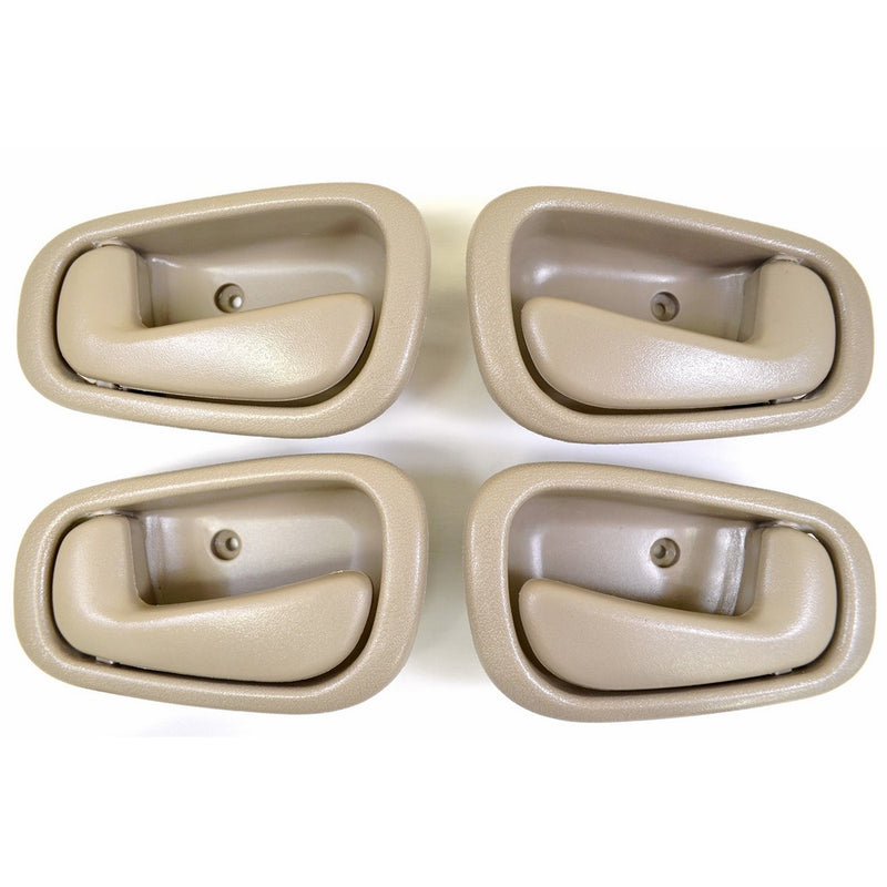 PT Auto Warehouse TO-2543E-QP - Inside Interior Inner Door Handle, Beige/Tan - Manual Lock, 2 Left, 2 Right