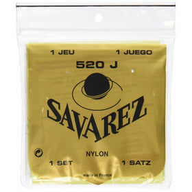 Savarez 520J Traditional Classical Guitar Strings, Very High Tension, Yellow Card