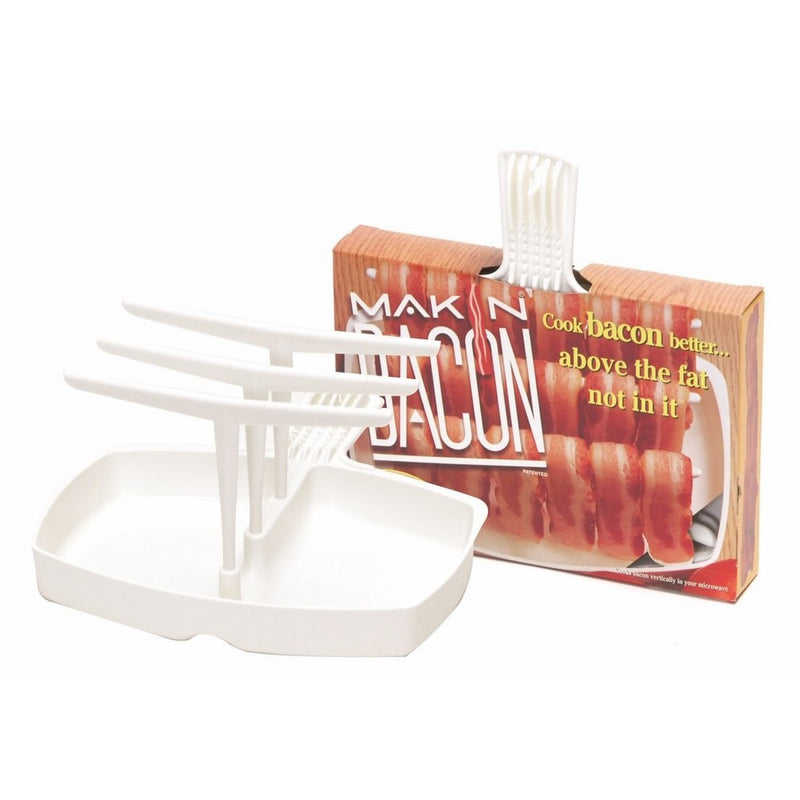 Microwave Bacon Cooker - The Original Makin' Bacon Microwave Bacon Rack - Reduces Fat up to 35%