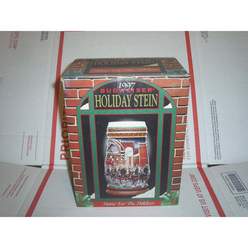 1997 Budweiser Holiday Stein Home for the Holidays