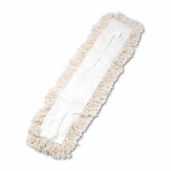 Boardwalk BWK1336 Industrial Dust Mop Head, Hygrade Cotton, 36w x 5d, White